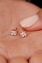 Heliophilia Silver Pendientes de Plata de Ley 925 en Rosa